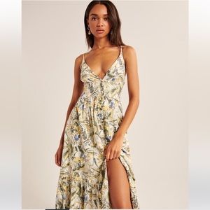 Button through maxi dress Abercrombie & Fitch